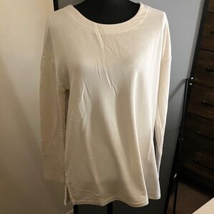 Banana Republic Cream Long Sleeve Tee